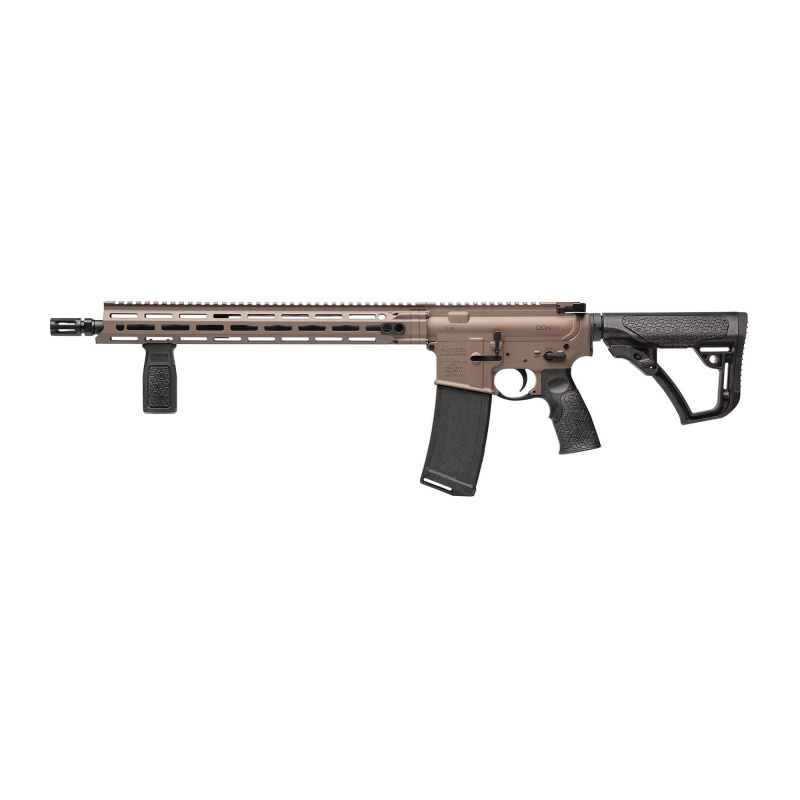 DDM4v7, Semi-automatic, AR, 223 Remington/5.56 NATO, 16" Cold Hammer Forged Barrel, 4150 Chrome Moly Vanadium, 1:7 Twist, Anodized Finish, Flat Dark Earth, DD Improved Flash Suppressor, Mid-Length Gas System, Black Daniel Defense Furniture and Magazine 0