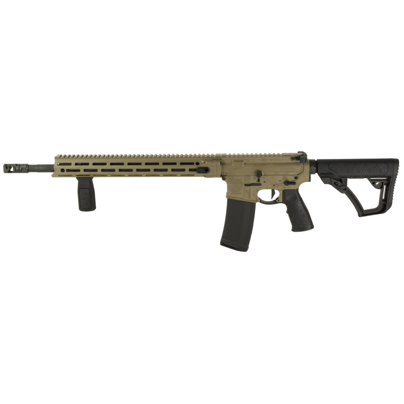 DDM4V7 Pro Series, Semi-automatic, AR, 223 Remington/5.56 NATO, 18" Barrel, Flat Dark Earth, Daniel Defense Grip, Daniel Defense Stock, 1:7 Twist, Mid-Length Gas System, 32 Rounds, 1 Magazine 02-128-11090-047