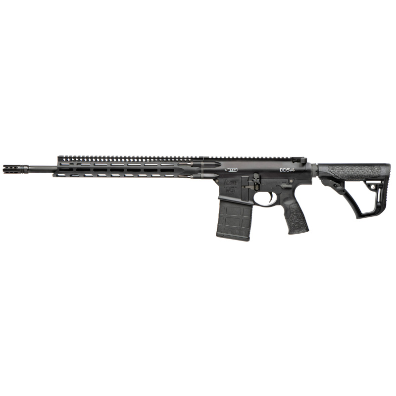 DD5 V4, Semi-automatic Rifle, AR, 6.5 Creedmoor, 18" Barrel, 1:8 Twist, Matte Finish, Black, Daniel Defense Furniture, 20 Rounds, 1 Magazine 02-158-22207-047