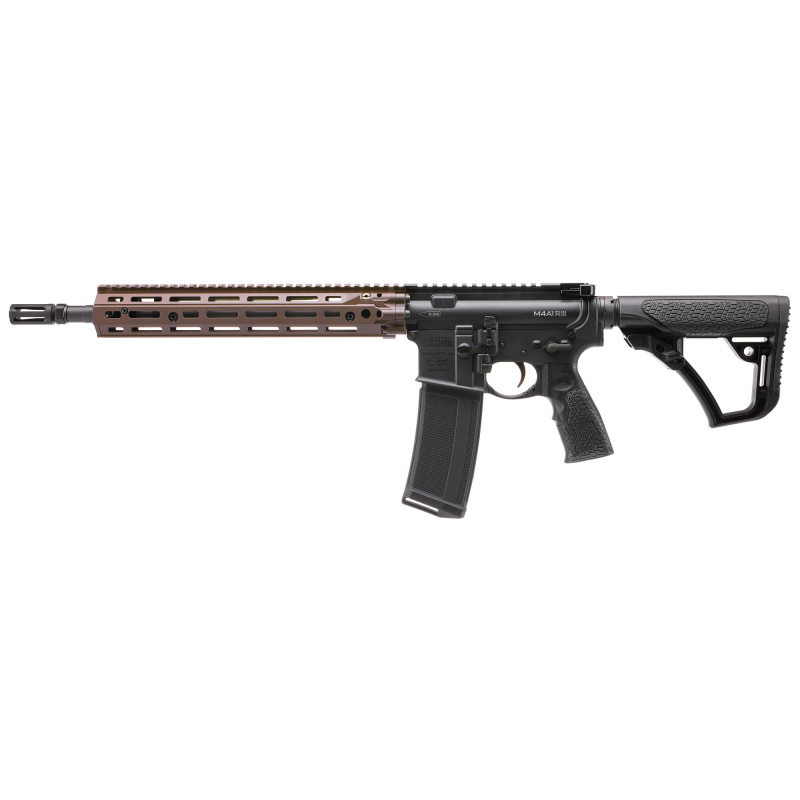 M4A1 RIII | 5.56x45mm NATO, 14.5" Pinned Flash Suppressor, Cold Hammer Forged Barrel, Flat Dark Earth 12.5" RIS III M-LOK Rail, Ambi Lower, One 32rd Magazine