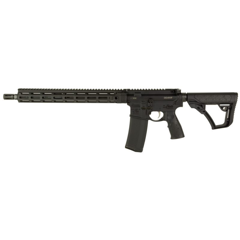 DD4 V7, Semi-automatic, AR, 5.56 NATO, 16" Cold Hammer Forged Barrel, Black Anodized Finish, Daniel Defense Grip, 15" Daniel Defense M-LOK Handguard, Ambidextrous Controls, 1 Magazine, 32 Rounds 02-201-12138-047