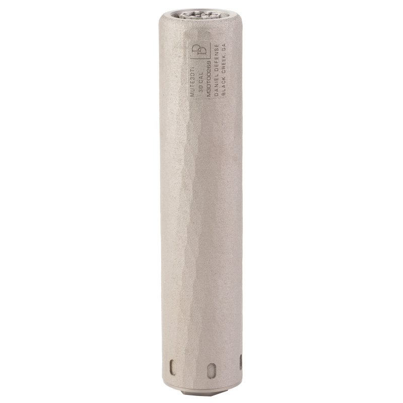 Mute30Ti, Suppressor, 300 Winchester Magnum, 6.86" Length, 1.55" Diameter, Titanium Construction, Clear Anodized Finish, Gray, HUB Mounting System, 8.3oz 06-140-17155