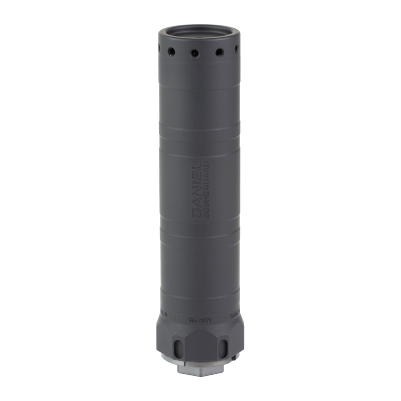 SoundGuard SG-6Ti, Suppressor, 6MM Creedmoor/6MM ARC, 5.9" Length, 1.5" Diameter, Titanium Construction, Matte Finish, Black, HUB Compatible, Includes 1/2X28 Direct Thread Adapter, 8.8oz Weight 06-140-30111