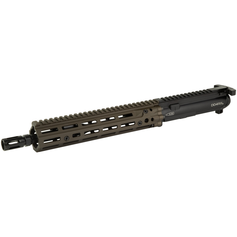 DD4 RIIIS, Complete Upper Receiver, 5.56 NATO, 11.5" Barrel, 1:7 Twist, Daniel Defense RIS III 10.5" Handguard, M16 Profile Bolt Carrier Group, Anodized Finish, Black/Flat Dark Earth 23-191-02397-011