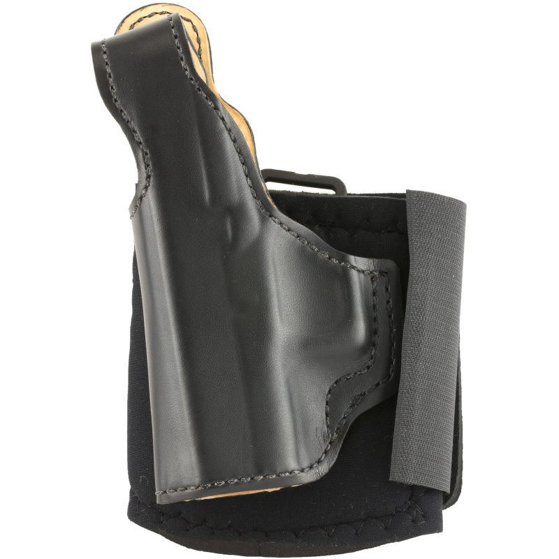 Die Hard Ankle Holster, Fits Glock 43, Left Hand,Black Leather 014PD8BZ0
