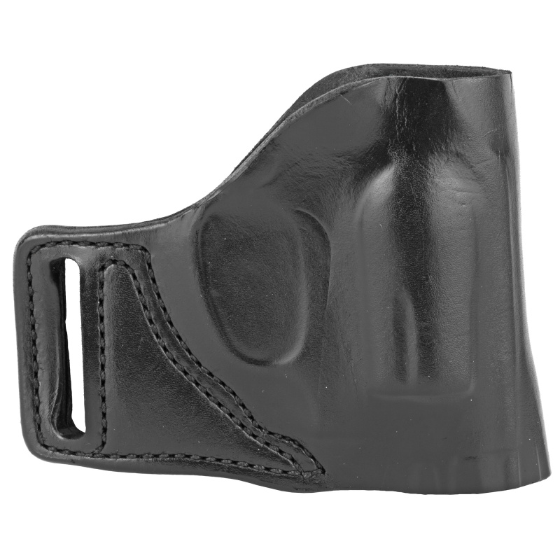 E-GAT Slide Belt Holster, Fits J-Frame 2.25", Bodyguard .38, Ruger LCR, Right Hand, Black Leather 115BA02Z0