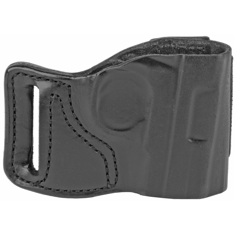 115, E-GAT Slide, Belt Holster, Fits SIG P938, Right Hand, Black Leather 115BA37Z0