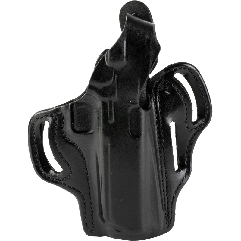 C&L Thumb Break Scabbard, Belt Holster, Fits Springfield Prodigy 5", Leather, Right, Black 1CLBA8WZ0
