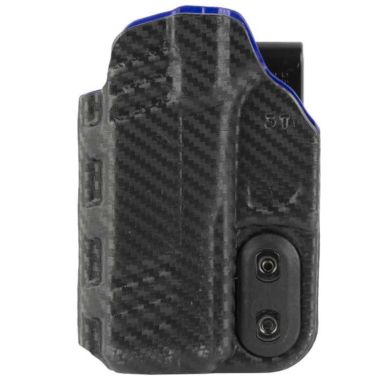 Slim-Tuk, Inside Waistband Holster, Fits Glock 43X MOS, Ambidextrous, Carbon Fiber Exterior Finish, Blue Kydex Interior 219KJ3TZ0