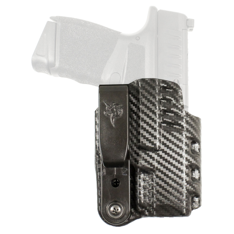 Slim-Tuk, Inside Waistband Holster, Fits Springfield Hellcat, Ambidextrous, Carbon Fiber Exterior Finish, Blue Kydex Interior 219KJ9PZ0