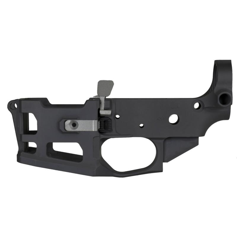 Quattro-15, Semi-automatic, Lower Receiver, AR-15, 223 Remington/556NATO, Black, Accepts Quadmag-53 and Standard AR magazines QTR-LR-15