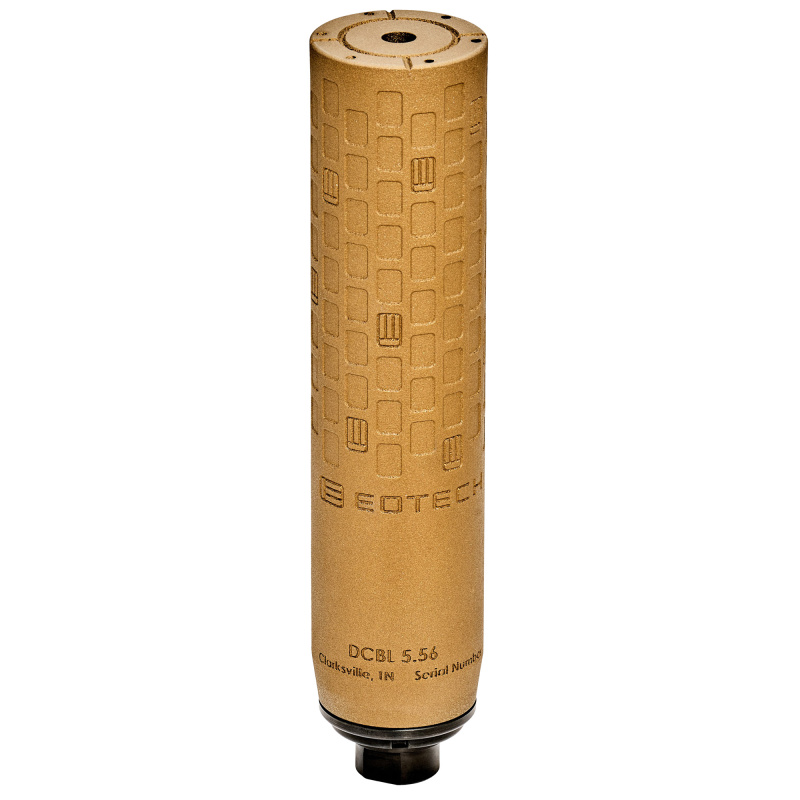 DCBL-556, 5.56 NATO, Suppressor, Grade 5 Titanium Construction, Cerakote Finish, Tan, Includes HUB Mount and Flash Hider EOT-DCBL-556-TN
