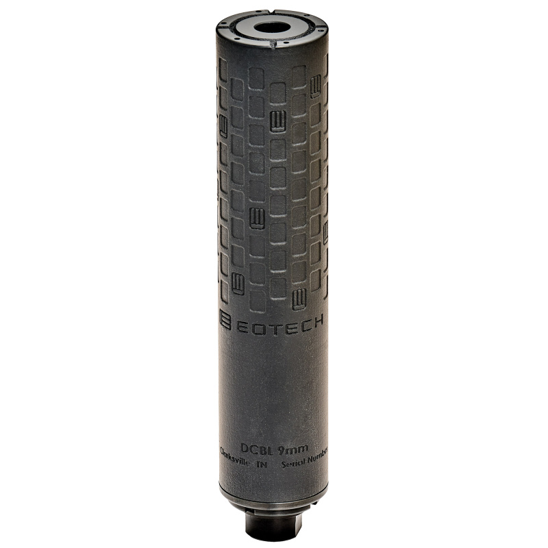 DCBL-9MM, 9MM, Suppressor, Grade 5 Titanium Construction, Cerakote Finish, Black EOT-DCBL-9CC-MB
