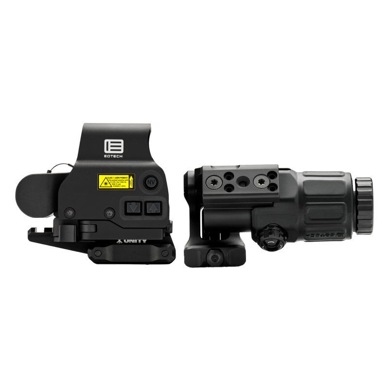 HHS1 FTCU, Holographic Sight, Red 68 MOA Ring with 1 MOA Dot Reticle, Matte Finish, Black, Includes G33 3X Magnifier, Unity FAST Riser and Omni FTC Mount HHS1 FTCU-BLK