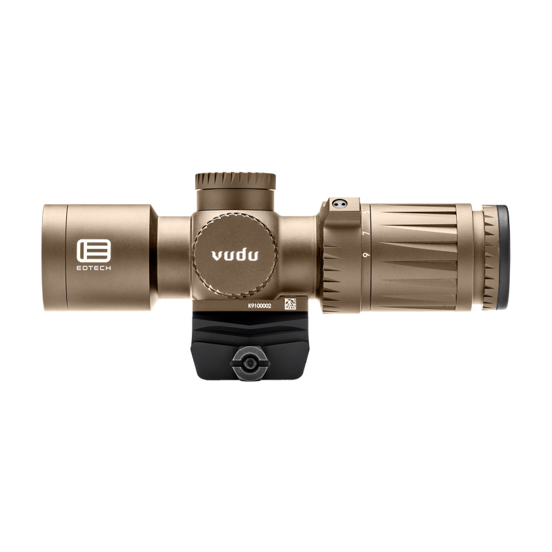 Vudu, Rifle Scope, 3-9X Magnification, 32mm Objective, Second Focal Plate, Compatible with Mini-ACOG Mounts, MR5 Illuminated MOA Reticle, Tan, Includes Mount VDU3-9MR5TAN