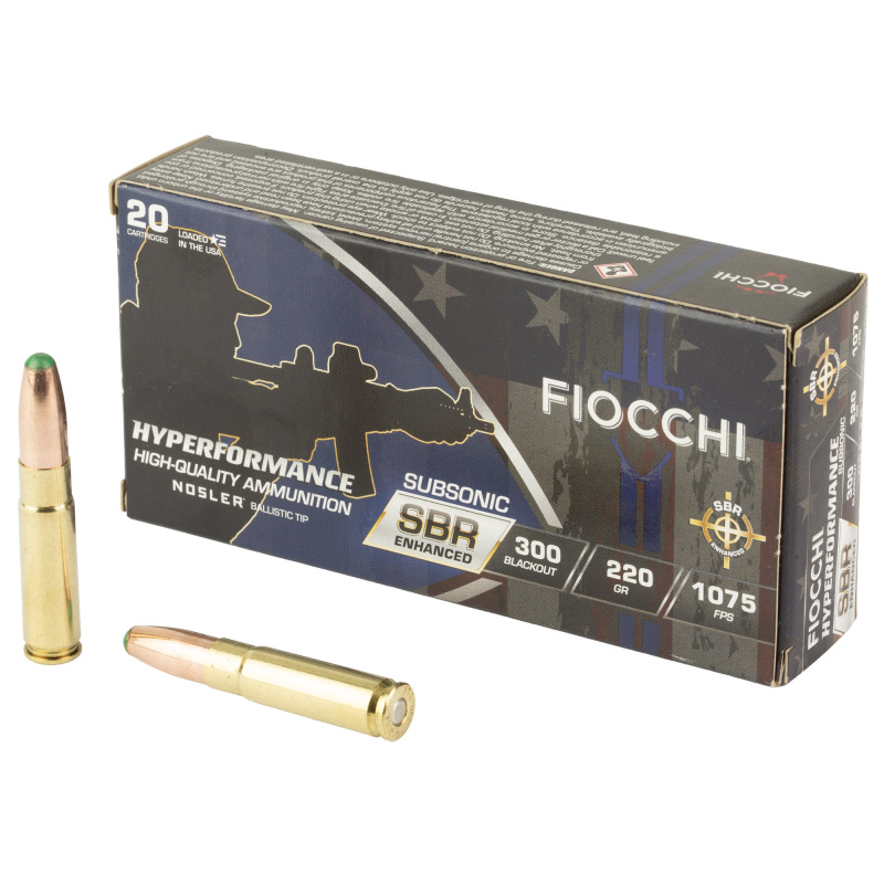 Hyperformance SBR, Enhanced, 300 Blackout, 220 Grain, Boat Tail, 20 Round Box 300BKSBS