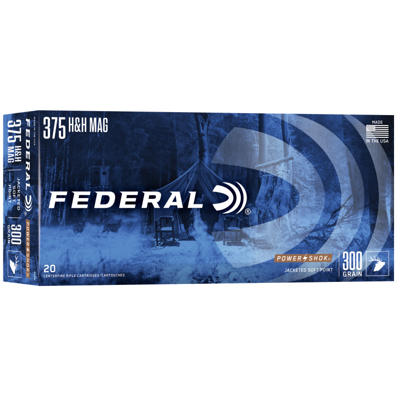 Power-Shok .375 H&H Magnum 300 Grain Soft Point
