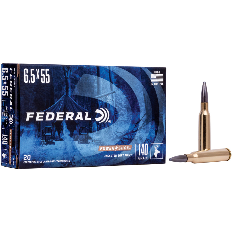 Power-Shok 6.5x55 Swedish 140 Grain Soft Point