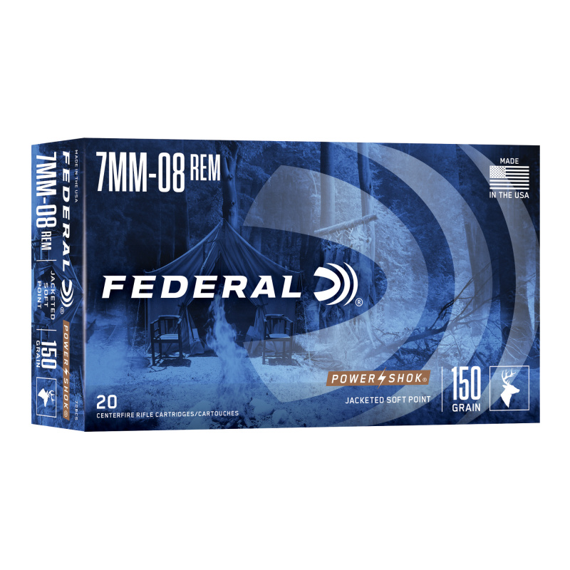 Power-Shok 7mm-08 Remington 150 Grain Speer Hot-Cor Soft Point