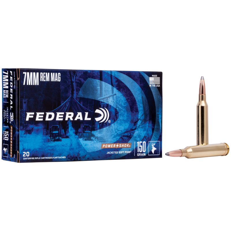 Power-Shok 7mm Remington Magnum 150 Grain Soft Point