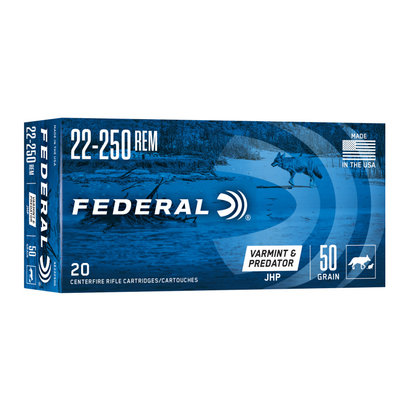 American Eagle .22-250 Remington 50 Grain Jacketed Hollow Point