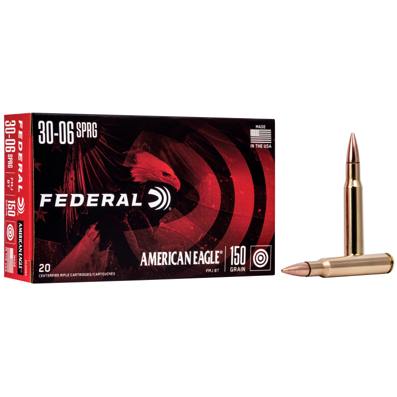 American Eagle .30-06 Springfield 150 Grain Full Metal Jacket Boattail