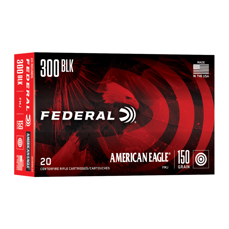American Eagle .300 AAC Blackout 150 Grain Full Metal Jacket Boattail