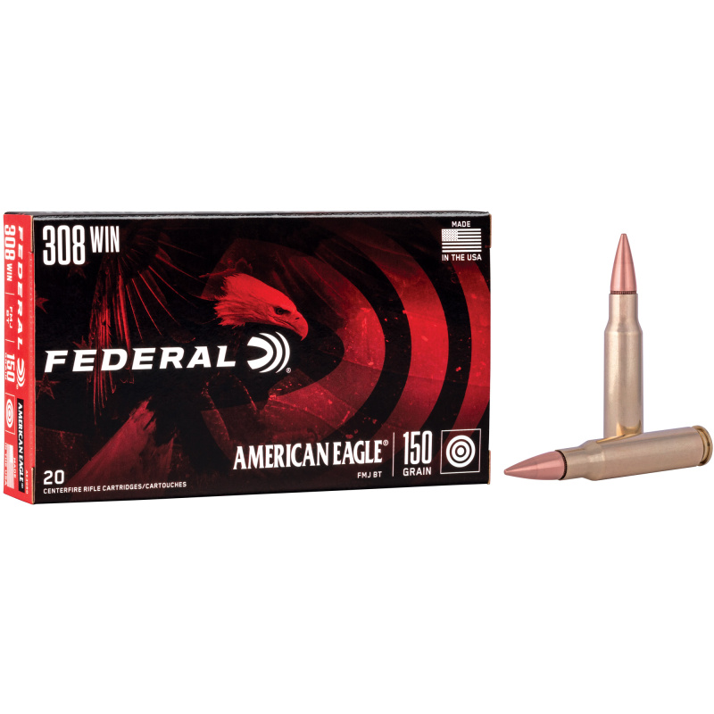 American Eagle |.308 Winchester 150 Grain Full Metal Jacket Boattail