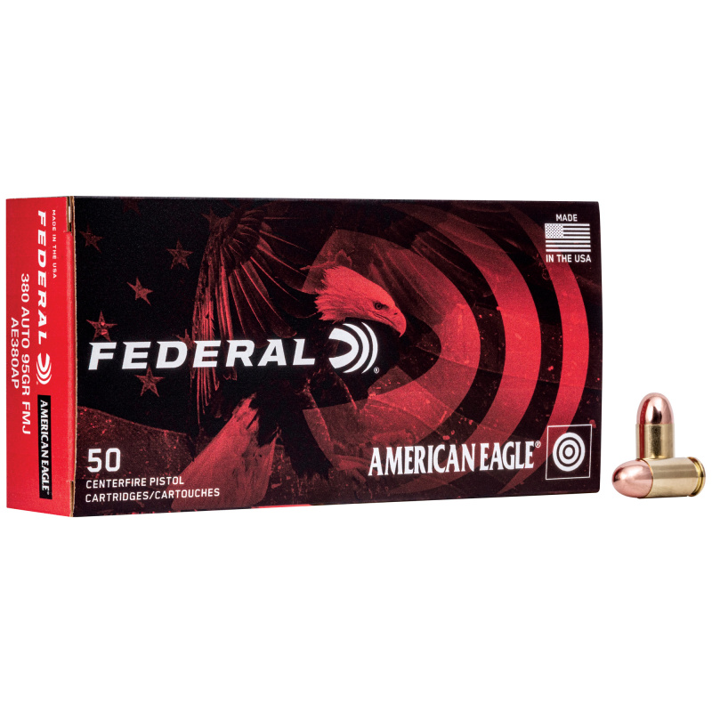 American Eagle .380 ACP 95 Grain Full Metal Jacket