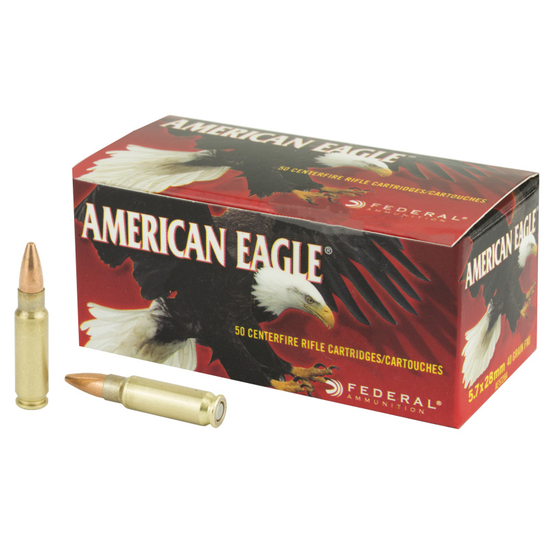American Eagle 5.7x28mm 40 Grain Speer Full Metal Jacket 50 Per Box