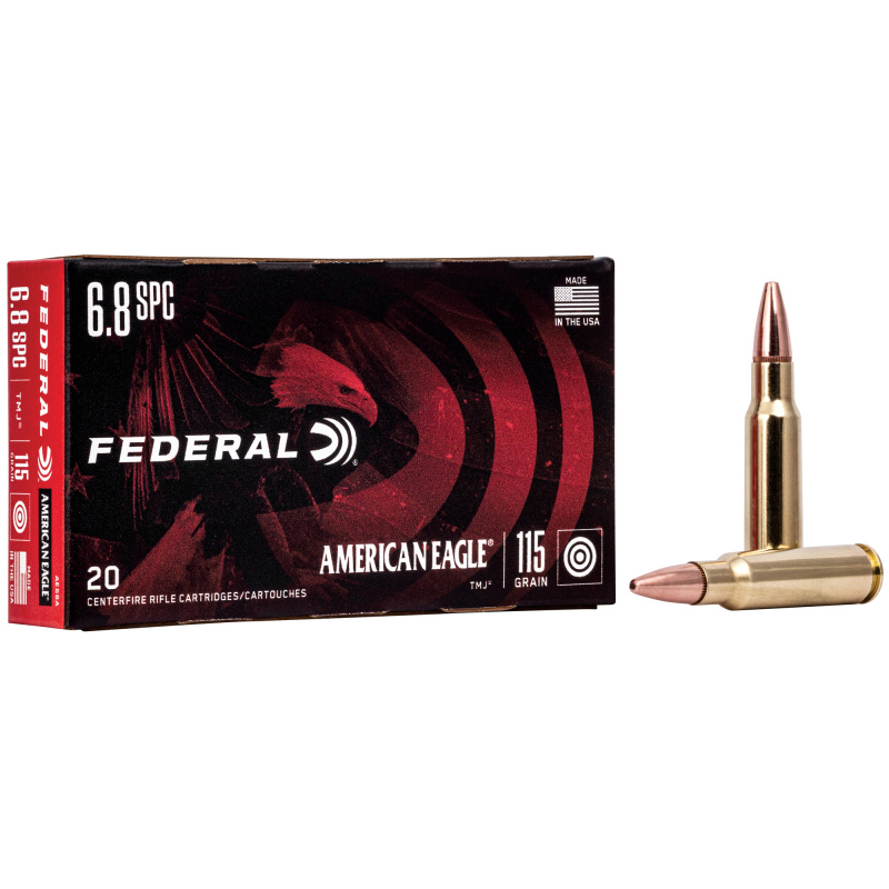 American Eagle 6.8 Remington SPC 115 Grain Full Metal Jacket