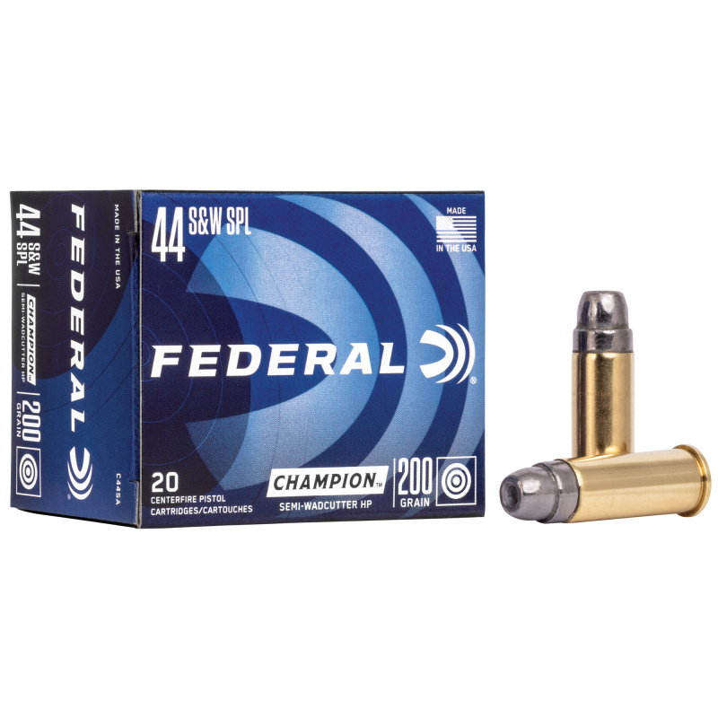 Champion Target .44 S&W Special 200 Grain Semi-Wadcutter Hollow Point