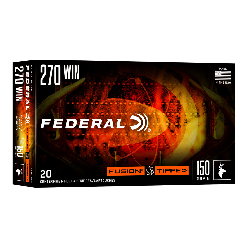 Fusion, 270 Winchester, 150 Grain, Fusion Polymer Tip, 20 Round Box FEF270TFS2