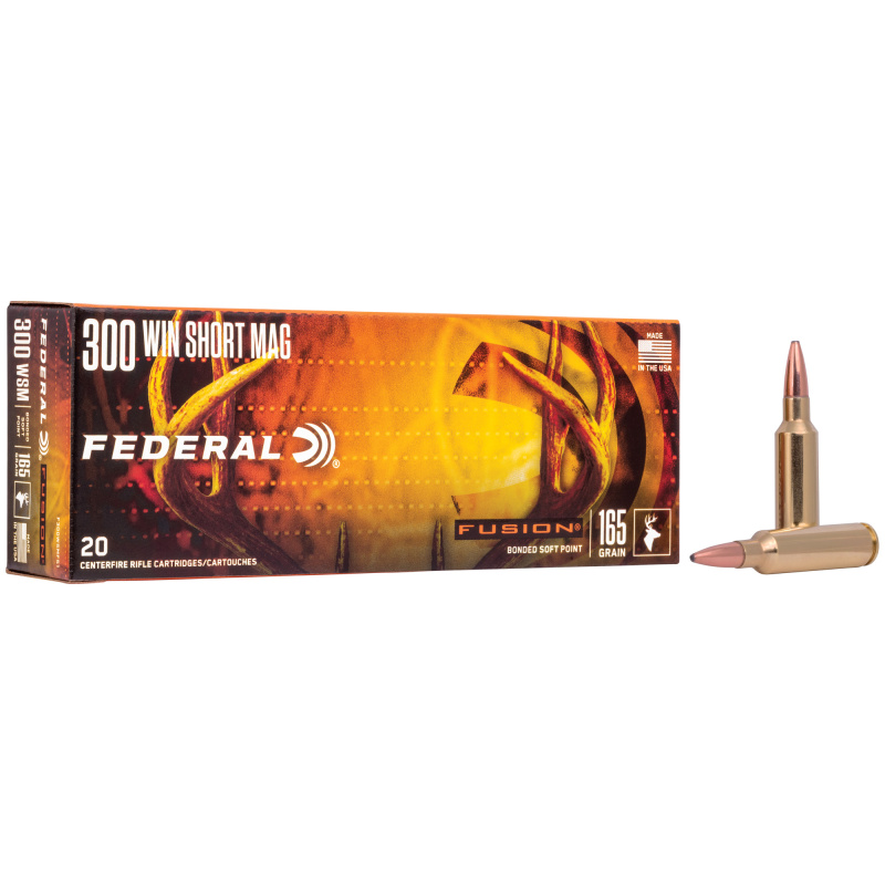 .300 Winchester Short Magnum 165 Grain Fusion