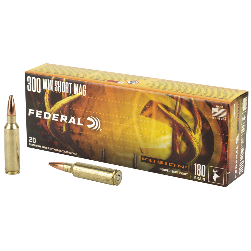 .300 Winchester Short Magnum 180 Grain Fusion