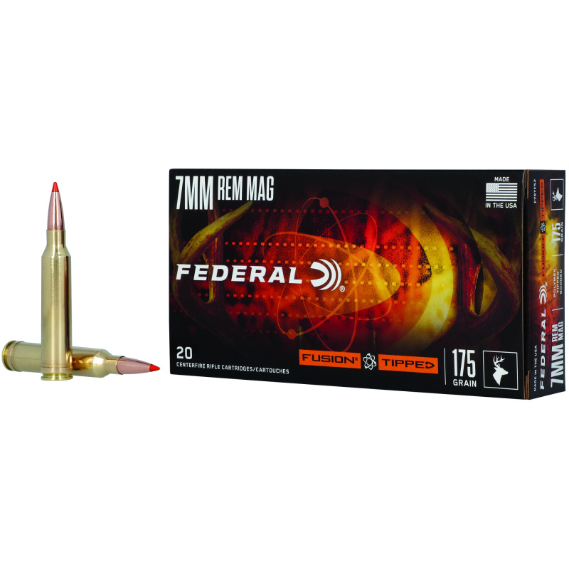 Fusion, 7MM Remington Magnum, 175 Grain, Fusion Polymer Tip, 20 Round Box F7RTFS2