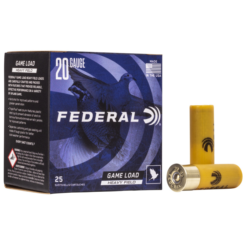 GAME-SHOK HVY FIELD 20GA 2.75 1OZ #7.5 25/