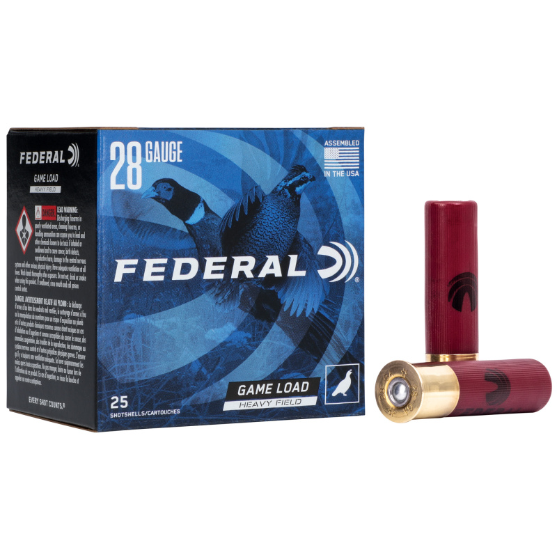 GAME-SHOK HVY FIELD 28GA 2.75 1OZ #7.5 25/