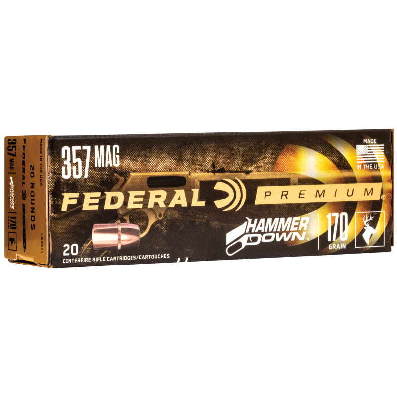Federal Premium HammerDown 357 Mag 170 gr Bonded Hollow Point 20 Bx LG3571