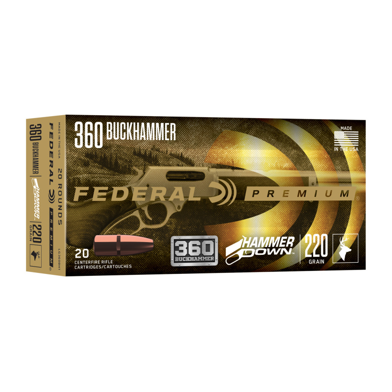 Hammer Down, 360 Buckhammer, 200 Grain, Soft Point, 20 Round Box LG360BH1