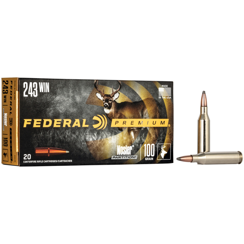 Vital-Shok .243 Winchester 100 Grain Nosler Partition