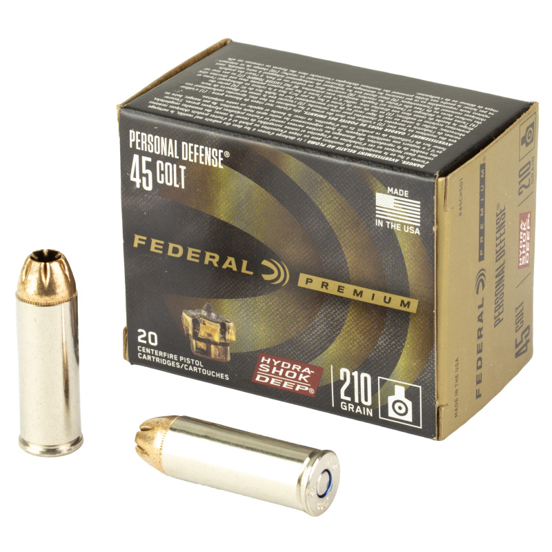 Hydra-Shok Deep, 45 Colt, 210 Grain, Jacketed Hollow Point, 20 Rounds per Box P45CHSD1