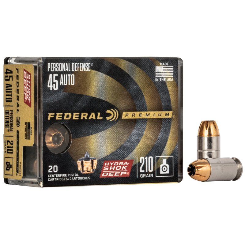 Personal Defense Hydra Shok Deep |45ACP 210GR JHP 20 Rounds