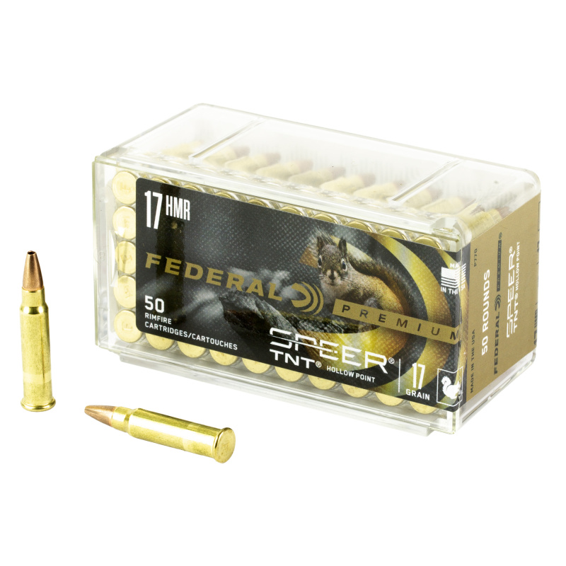 V-Shok Rimfire .17 HMR Magnum 17 Grain Speer TNT Jacketed Hollow Point
