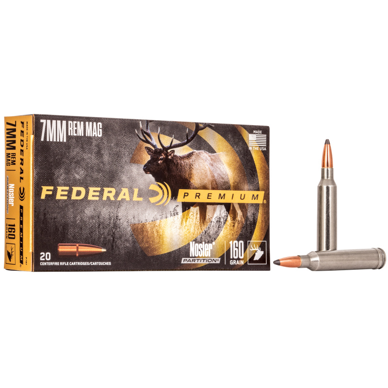 Vital-Shok 7mm Remington Magnum 160 Grain Nosler Partition