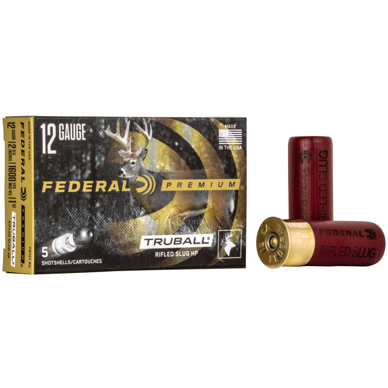 Vital-Shok 12 Gauge 2.75 Inch 1600 FPS 1 Ounce TruBall Slug