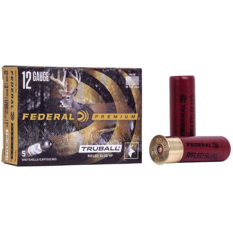 Vital-Shok 12 Gauge 3 Inch 1700 FPS 1 Ounce TruBall Slug