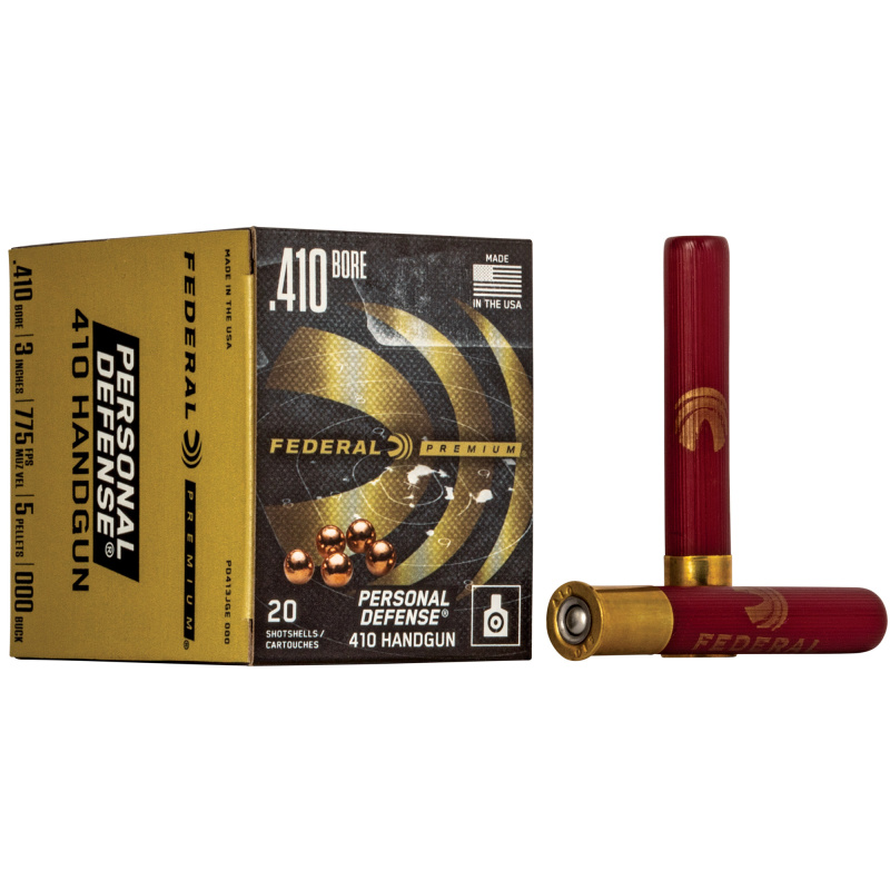 Premium Personal Defense Judge .410 Gauge 3 Inch 775 FPS 5 Pellet 000 Shot