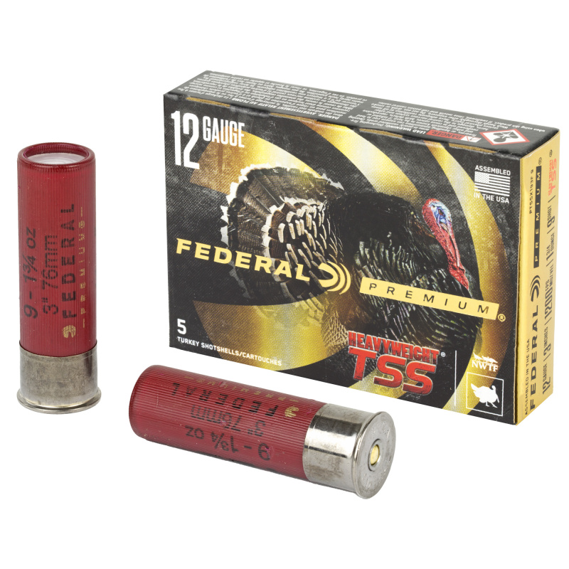 Heavyweight TSS with Flightcontrol Flex, 12 Gauge 3", #9 Shot, 1 3/4oz, TSS, 5 Round Box, California Certified Nonlead Ammunition PTSSX193F 9