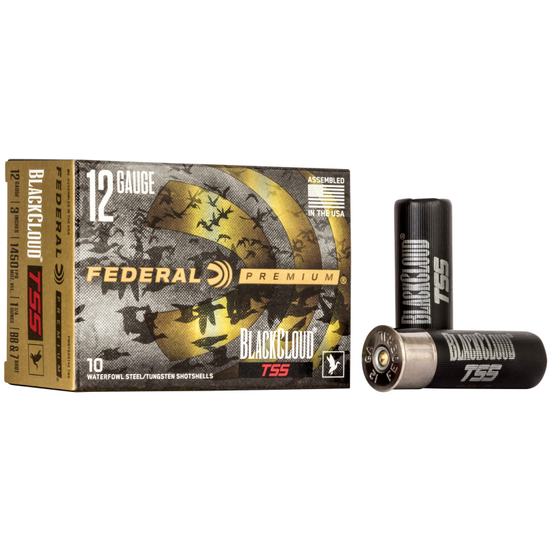 Black Cloud TSS with Flightcontrol Flex Wad,  12 Gauge 3", #7 BB, 1 1/4 oz, 10 Round Box, California Certified Nonlead Ammunition PWBTSSX1427BB